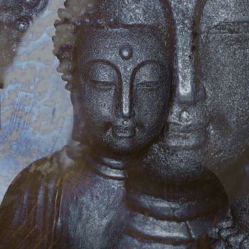 Цифровое искусство под названием "Buddha" - Art Moé, Подлинное произведение искусства, Фотомонтаж