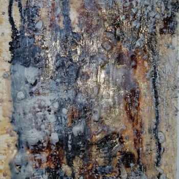 Malerei mit dem Titel "Wax Art #7" von Art Moé, Original-Kunstwerk, Enkaustik