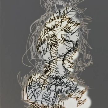 Digital Arts titled "Die "geschriebene"…" by Art Moé, Original Artwork, Photo Montage