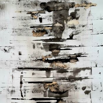 Картина под названием "Abstract_2022_1" - Art Moé, Подлинное произведение искусства, Чернила