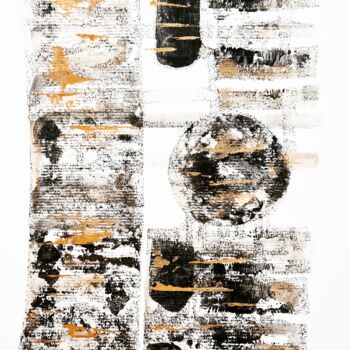 Pittura intitolato "2023_abstract 10" da Art Moé, Opera d'arte originale, Acquarello