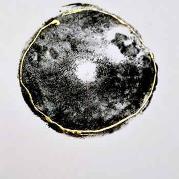 Картина под названием "Circle" - Art Moé, Подлинное произведение искусства, Акрил
