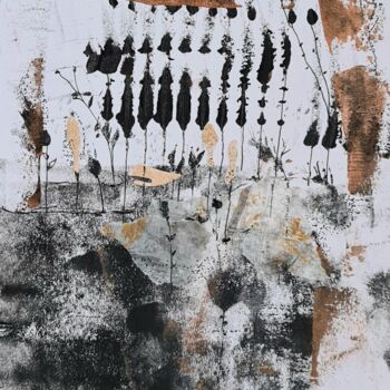 Collages intitolato "2023_Abstract minia…" da Art Moé, Opera d'arte originale, Acrilico