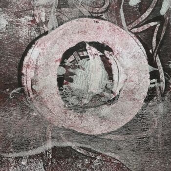 Картина под названием "2023 Circles" - Art Moé, Подлинное произведение искусства, Монотип