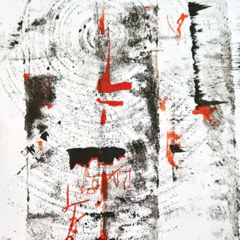 Peinture intitulée "2024_abstract 5" par Art Moé, Œuvre d'art originale, Encre