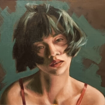 "Oil portrait 0423-0…" başlıklı Tablo Artmoods Tp tarafından, Orijinal sanat, Petrol