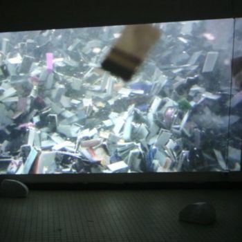 Arts numériques intitulée "Sursis, installation" par Morgane Fondrillon, Œuvre d'art originale
