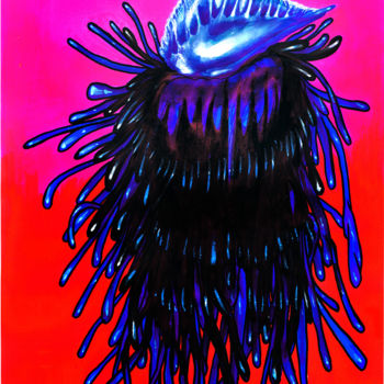 Painting titled "Medusa" by Morgane Fondrillon, Original Artwork