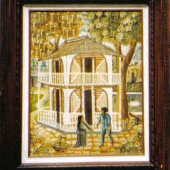 Painting titled "Man and Wife" by Muller Jean Francois, Original Artwork, Oil