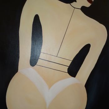 Painting titled "La Grazy girl « DOR…" by Nasso, Original Artwork, Acrylic Mounted on Wood Stretcher frame