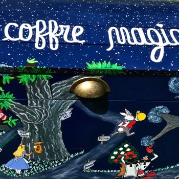 「MON COFFRE MAGIQUE*…」というタイトルのデザイン Nicky Chauvet (Art-Nicky)によって, オリジナルのアートワーク