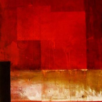 Painting titled "red one" by Francois Nicolas, Original Artwork