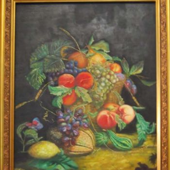 Painting titled "Bodegon" by Ksenia Nikolaeva, Original Artwork, Oil