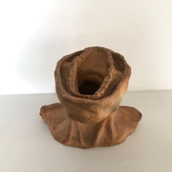 Sculpture titled "GRITO" by Andres Ochoa Morales, Original Artwork, Clay