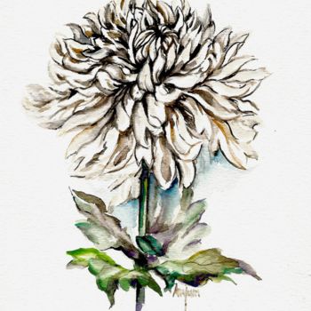 Artcraft titled "White Flower Blank…" by Skylar Croft, Original Artwork, Paper & Party Supplies