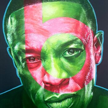 Painting titled "Dr DRE" by Loco Art, Original Artwork, Acrylic