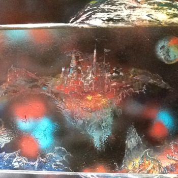 Painting titled "Strange Destinations" by The Art Of Sara Holt:Dimensions And Dest, Original Artwork, Spray paint