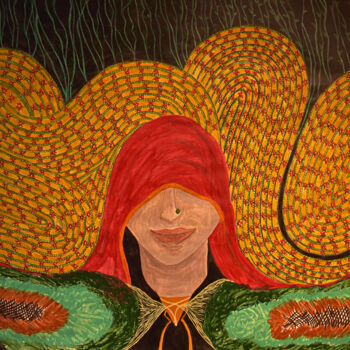 Pittura intitolato "Let Her fly" da Sohaina Ansari, Opera d'arte originale, Acrilico