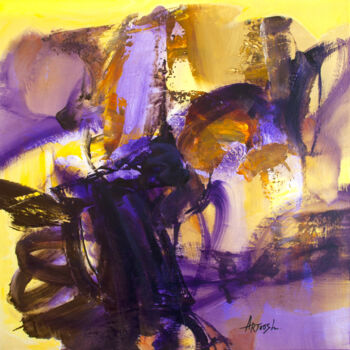 Pittura intitolato "Abstrait-04-24" da Artoosh Mouradian, Opera d'arte originale, Acrilico Montato su Telaio per barella in…