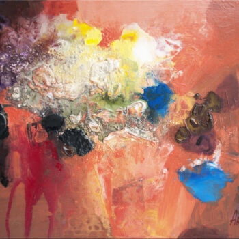 Картина под названием "Abstrait-03-24" - Artoosh Mouradian, Подлинное произведение искусства, Акрил