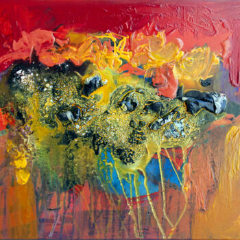 Pittura intitolato "Abstrait-10-24" da Artoosh Mouradian, Opera d'arte originale, Acrilico