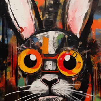 Digital Arts με τίτλο "Rugged Hare" από Artopia By Nick, Αυθεντικά έργα τέχνης, Ψηφιακή ζωγραφική