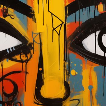 Digital Arts titled "“Eyes of Brut”" by Artopia By Nick, Original Artwork, Digital Painting