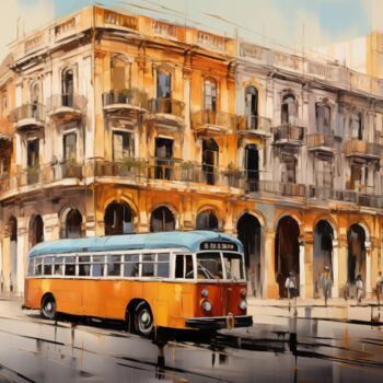 Grafika cyfrowa / sztuka generowana cyfrowo zatytułowany „“Havana Urban Symph…” autorstwa Artopia By Nick, Oryginalna praca,…