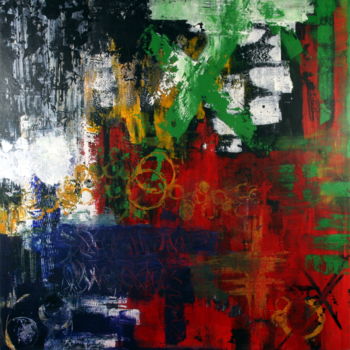 Painting titled "Urban 118" by Pey, Original Artwork, Acrylic