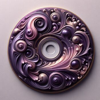 Digital Arts titled "Purple. CD." by Artportal1618, Original Artwork, AI generated image