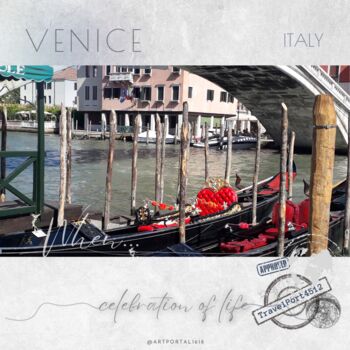 Fotografie getiteld "Gondola" door Artportal1618, Origineel Kunstwerk, Digitale fotografie