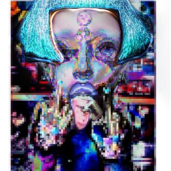 Arte digitale intitolato "Pixel_Baby_5" da Artprovocateur, Opera d'arte originale, Lavoro digitale 2D
