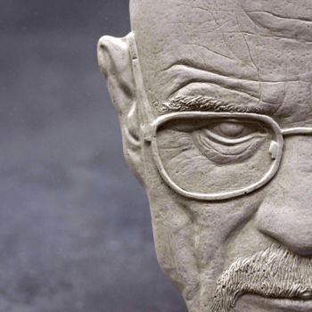 Sculpture titled "Walter white #7" by Alexandr And Serge Reznikov, Original Artwork, Plastic