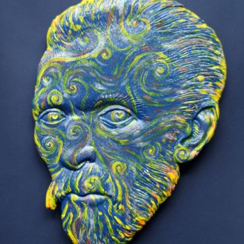 Sculpture titled "Portrait of Van Gog…" by Alexandr And Serge Reznikov, Original Artwork, Stone