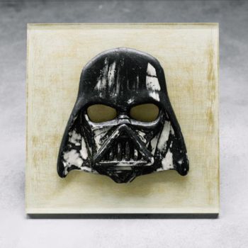 Sculpture titled "Darth Vader Of Fire" by Alexandr And Serge Reznikov, Original Artwork, Ceramics