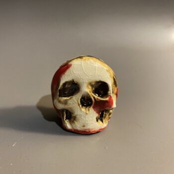 设计 标题为“Skull No. 1. Cerami…” 由Alexandr And Serge Reznikov, 原创艺术品, 陶瓷