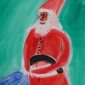Painting titled "Papa Noel" by Artroger, Original Artwork