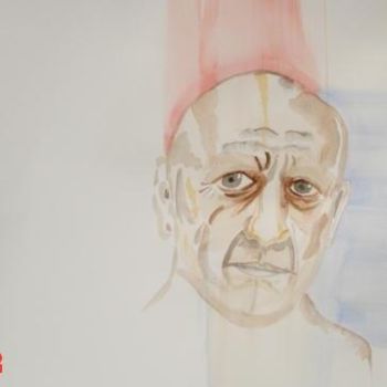 Schilderij getiteld "P R Picasso" door Artroger, Origineel Kunstwerk, Olie