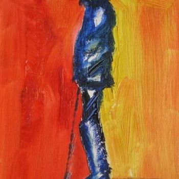 Painting titled "James Joyce in Oil" by Artroger, Original Artwork, Oil