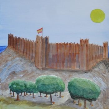Painting titled "Fuengirola Castle" by Artroger, Original Artwork