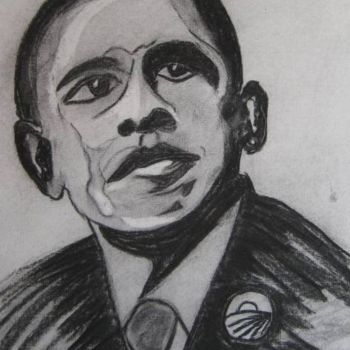 Peinture intitulée "Obama" par Artroger, Œuvre d'art originale