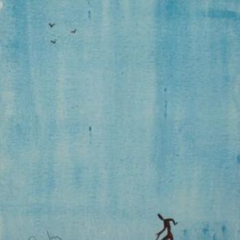 「Am I walking into E…」というタイトルの絵画 Artrogerによって, オリジナルのアートワーク, オイル