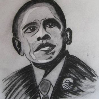 Painting titled "Barack Obama" by Artroger, Original Artwork, Oil