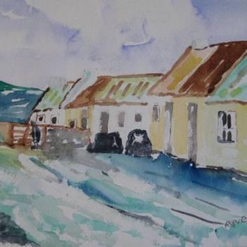 Peinture intitulée "Cottages west of Ir…" par Artroger, Œuvre d'art originale