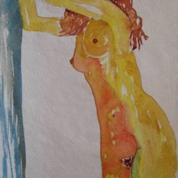 Schilderij getiteld "Antonia - Standing" door Artroger, Origineel Kunstwerk, Olie