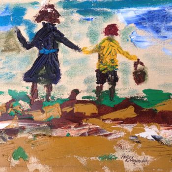 Peinture intitulée "brother-sister-in-t…" par Artroger, Œuvre d'art originale