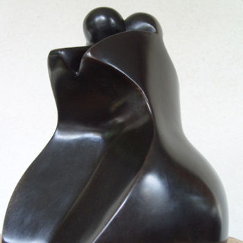 Sculpture titled "LES AMOUREUX II - B…" by Denis Queyerats, Original Artwork, Metals