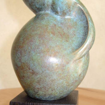 Sculpture titled "ELLA" by Denis Queyerats, Original Artwork, Metals