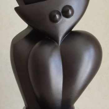 Sculpture intitulée "EVE ET ADAM" par Denis Queyerats, Œuvre d'art originale, Terre cuite