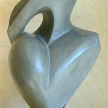 Sculpture titled "ODILE" by Denis Queyerats, Original Artwork, Terra cotta